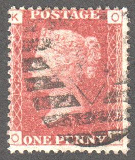 Great Britain Scott 33 Used Plate 122 - OK - Click Image to Close